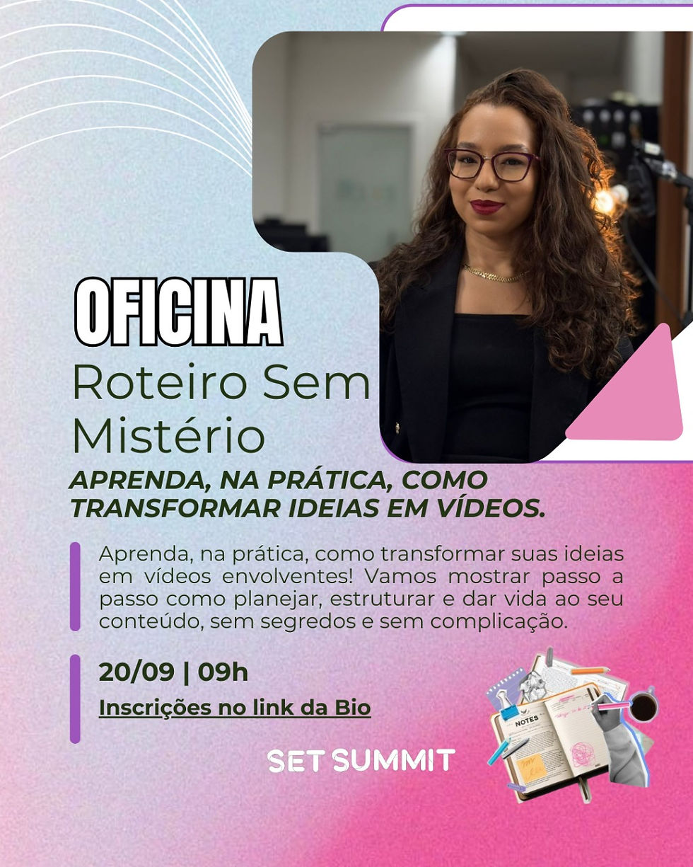 OFICINA: Roteiro Sem Mistério 🎬✨