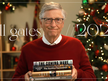📚✨ Reading goals ON: Os livros que Bill Gates recomenda para fechar o ano com chave de ouro 💡🌟