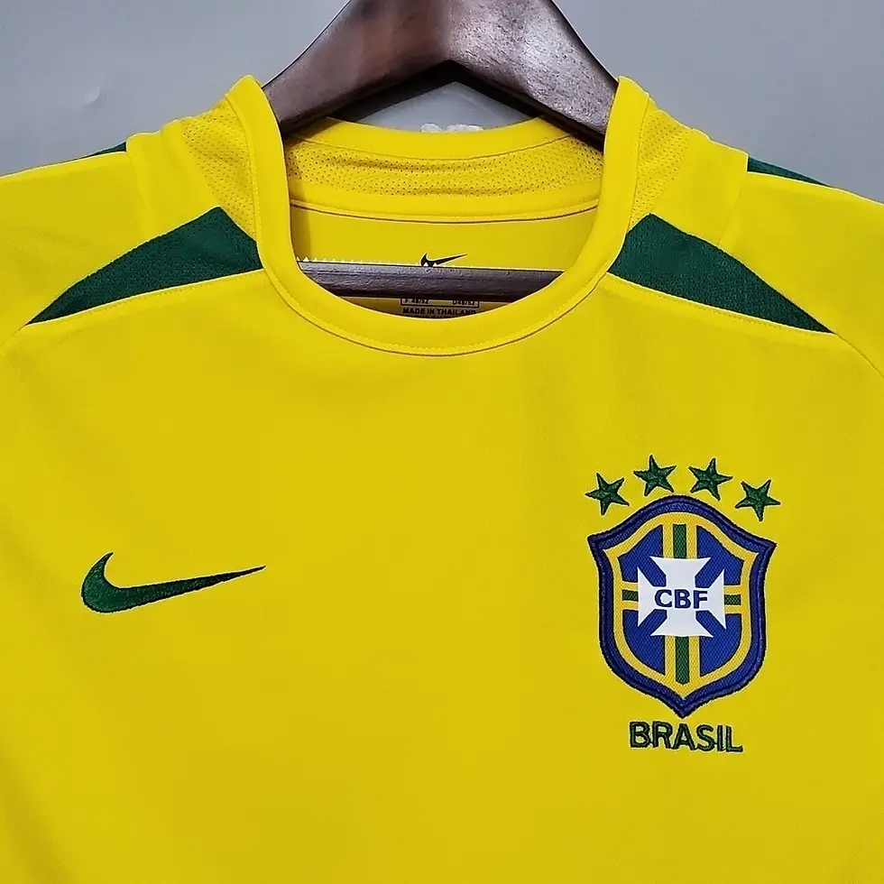 Miniatura: Camisa seleção Brasil Copa 2002 titular retrô