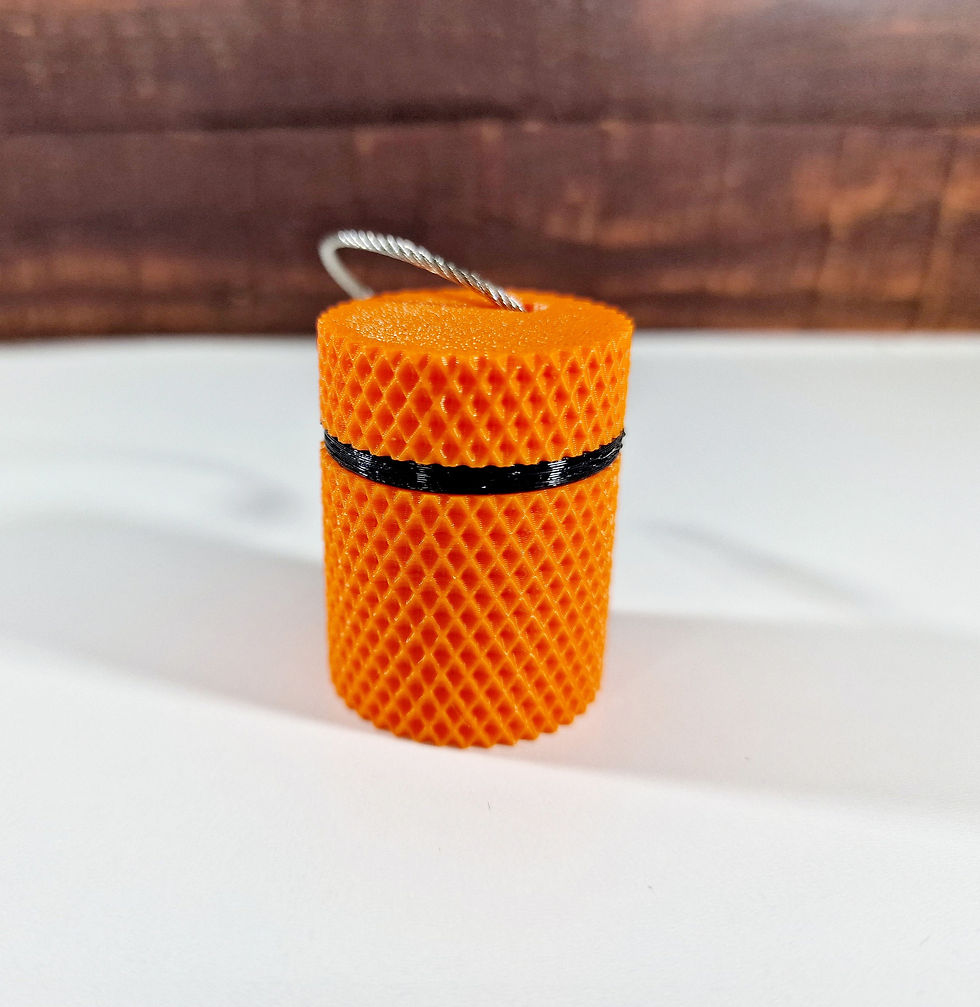 Thumbnail: Multicolour Keychain Coin Carrier | Compartment | Container | Storage - 3D Print