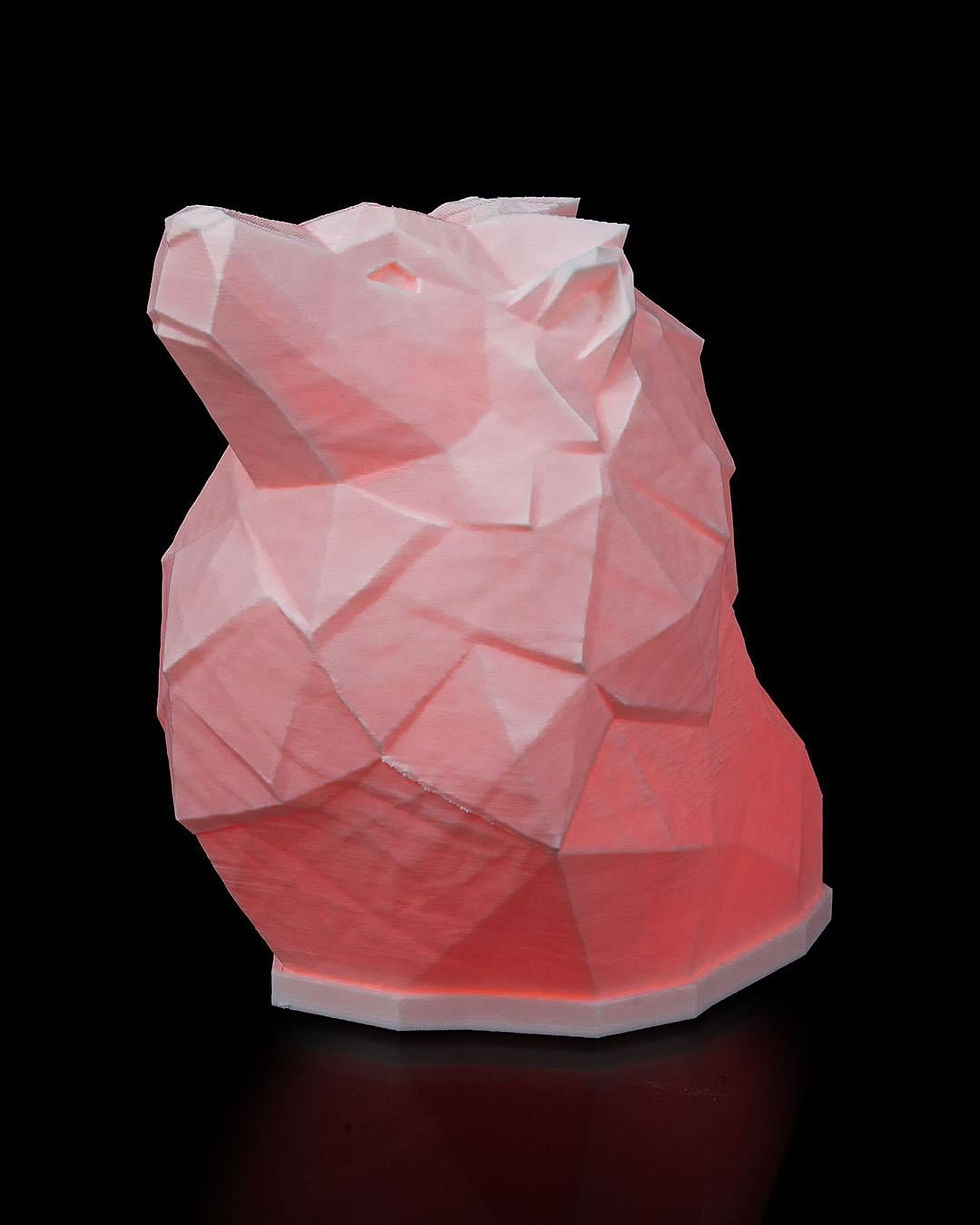 Thumbnail: Custom 3D Printed Night Light – Low-Poly Animal Edition
