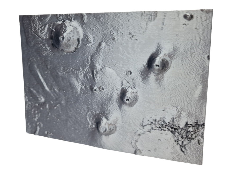 Thumbnail: Extraterrestrial Wall Art – 3D Printed Topographic Mars Map
