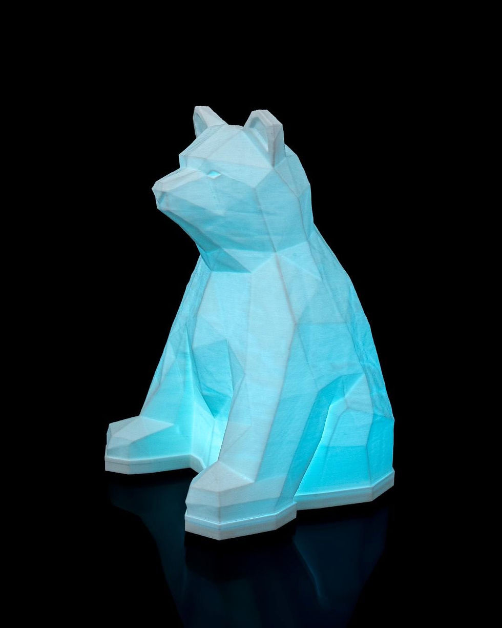 Thumbnail: Custom 3D Printed Night Light – Low-Poly Animal Edition