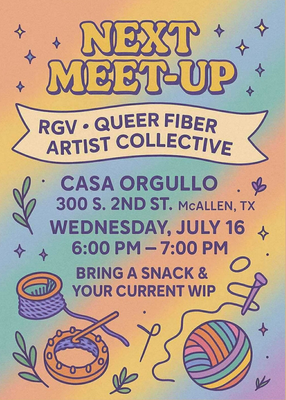 RGV Queer Fiber Artist Collective Meetup