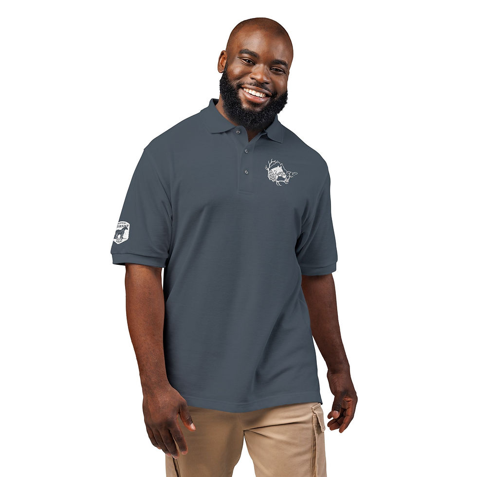 Thumbnail: LMF Embroidered Unisex Polo Shirt