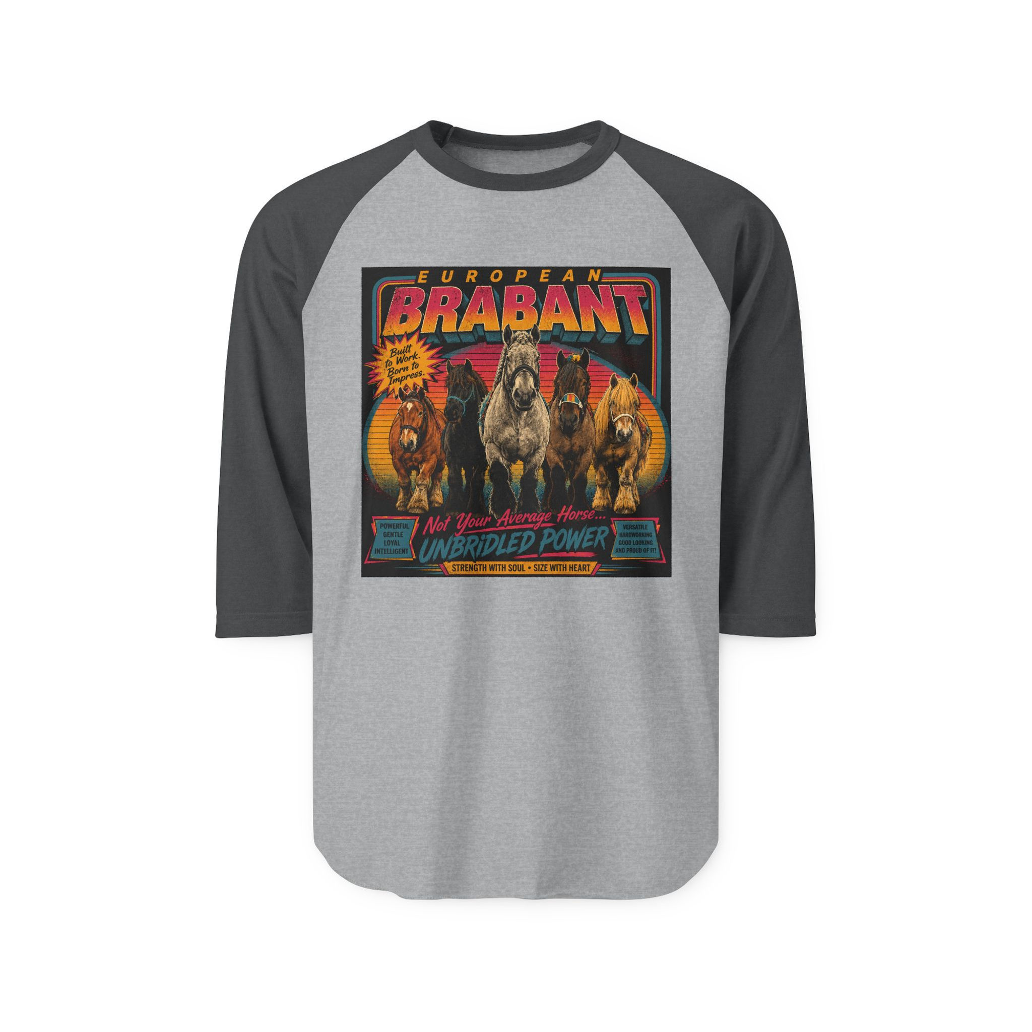 Unbridled Power 3/4 Sleeve Tee