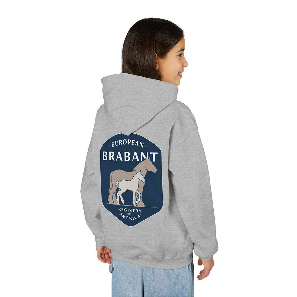 Miniatura: Brabant Youth Hooded Sweatshirt - Cozy Animal Lover Pullover