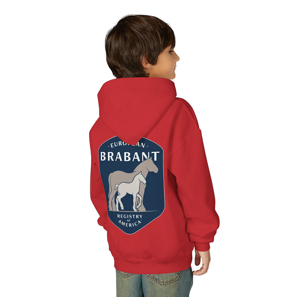 Miniatura: Brabant Youth Hooded Sweatshirt - Cozy Animal Lover Pullover