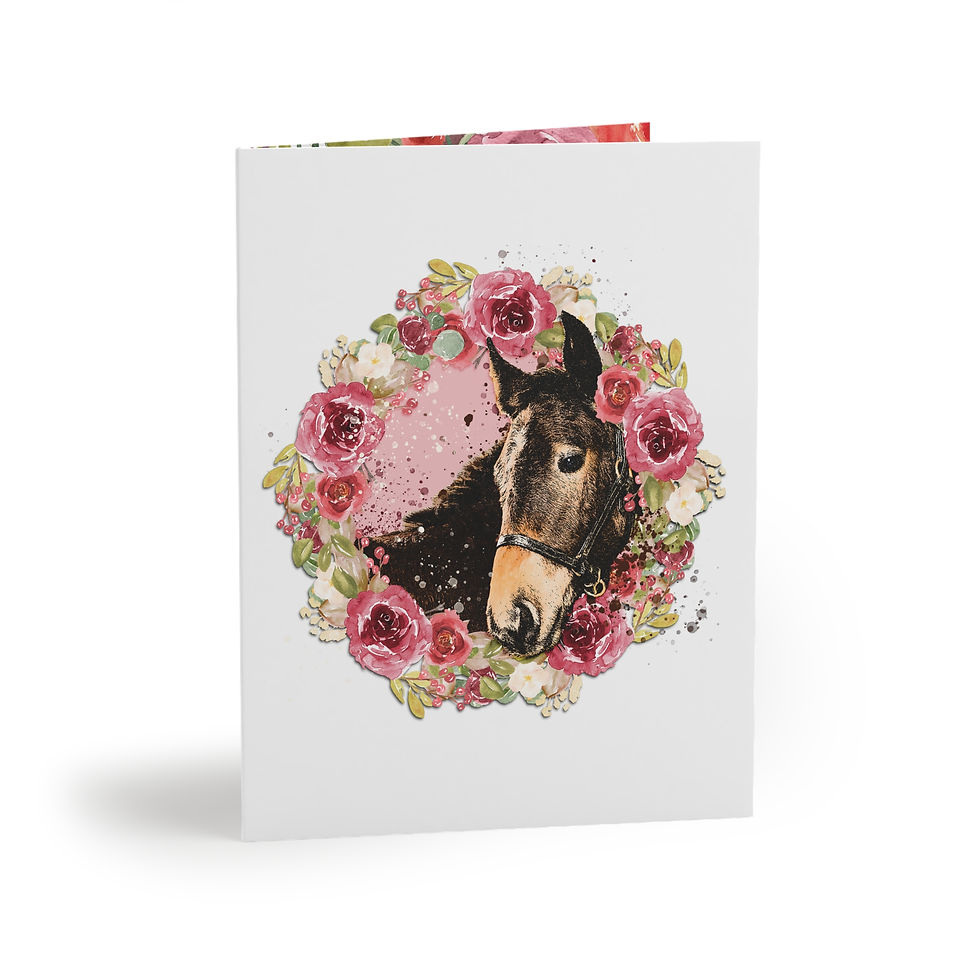 Thumbnail: Brabant Foal and Flowers Greeting Cards Set