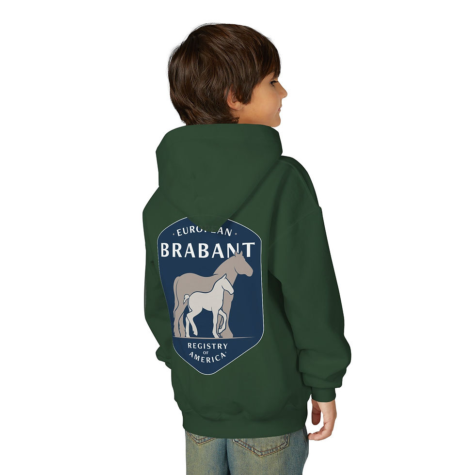 Miniatura: Brabant Youth Hooded Sweatshirt - Cozy Animal Lover Pullover