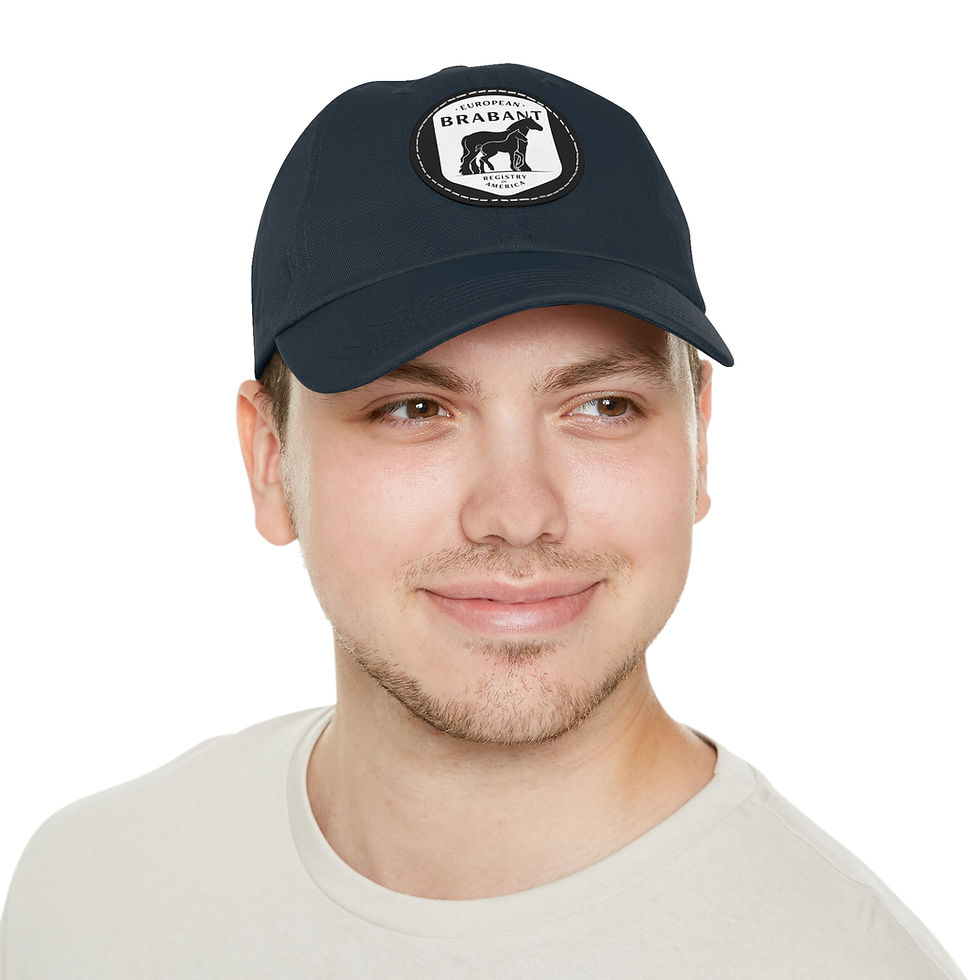 Miniature : EBRA Logo Hat with Leather Patch (Round)
