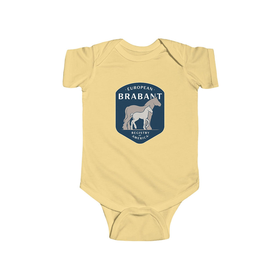 Miniature : Brabant Horse Infant Bodysuit