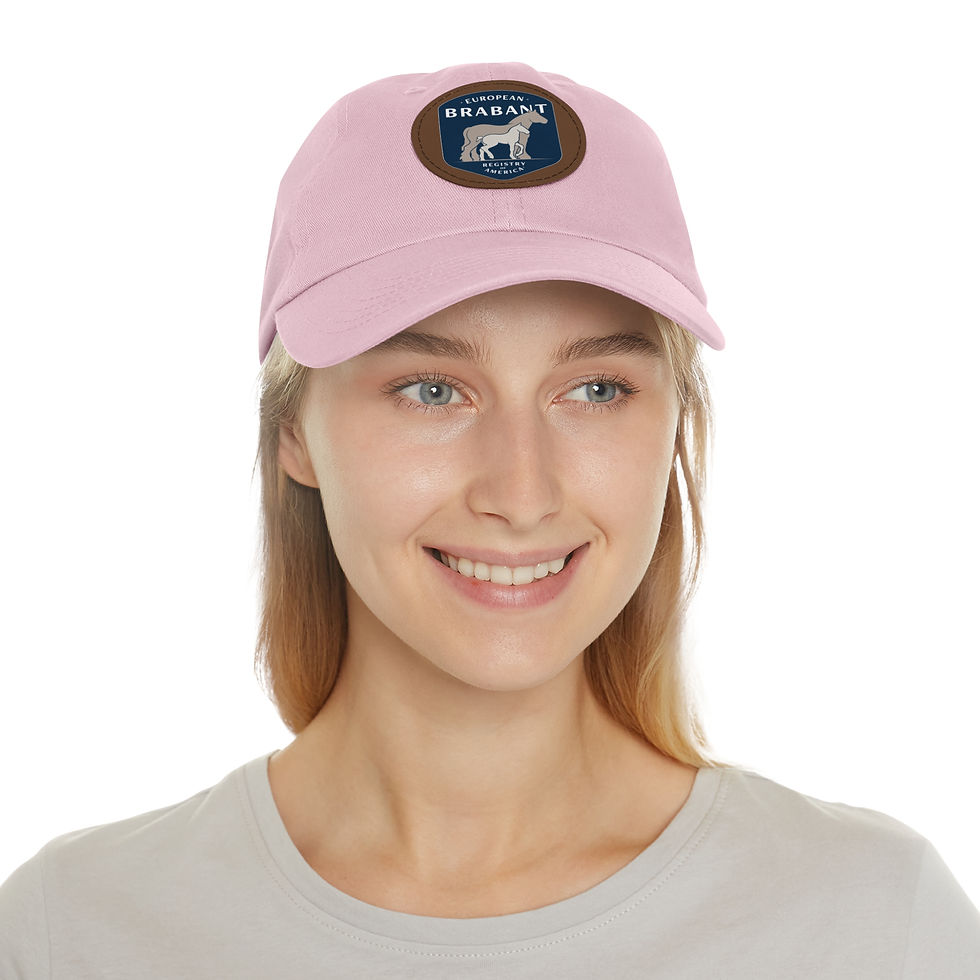 Miniature : EBRA Logo Hat with Leather Patch (Round)