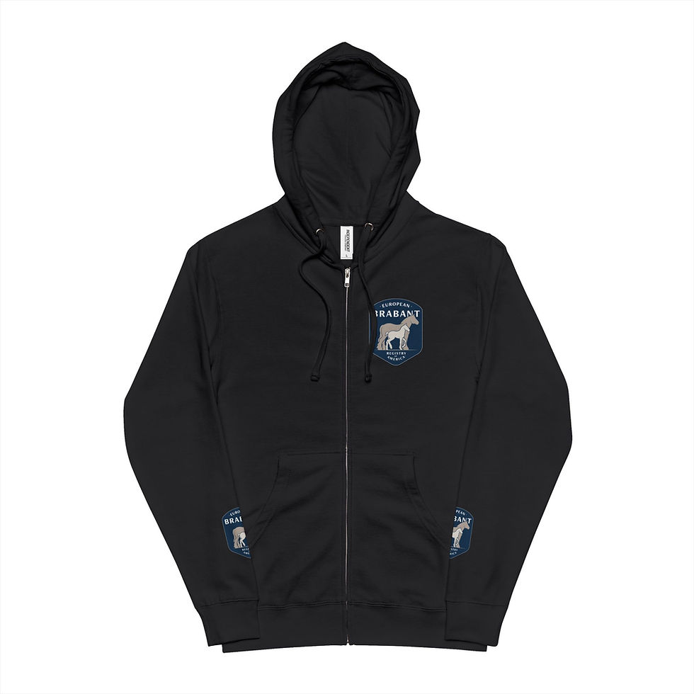 Thumbnail: EBRA Unisex Fleece Zip Up Hoodie