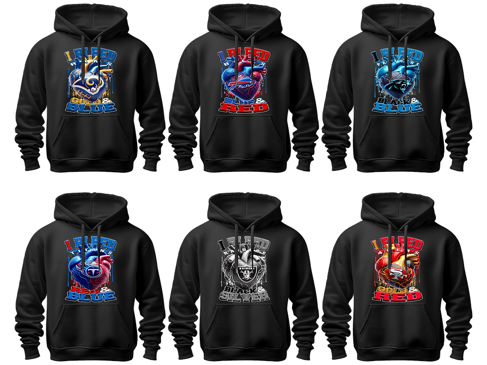 Thumbnail: I Bleed NFL Hoodies (32 Teams)