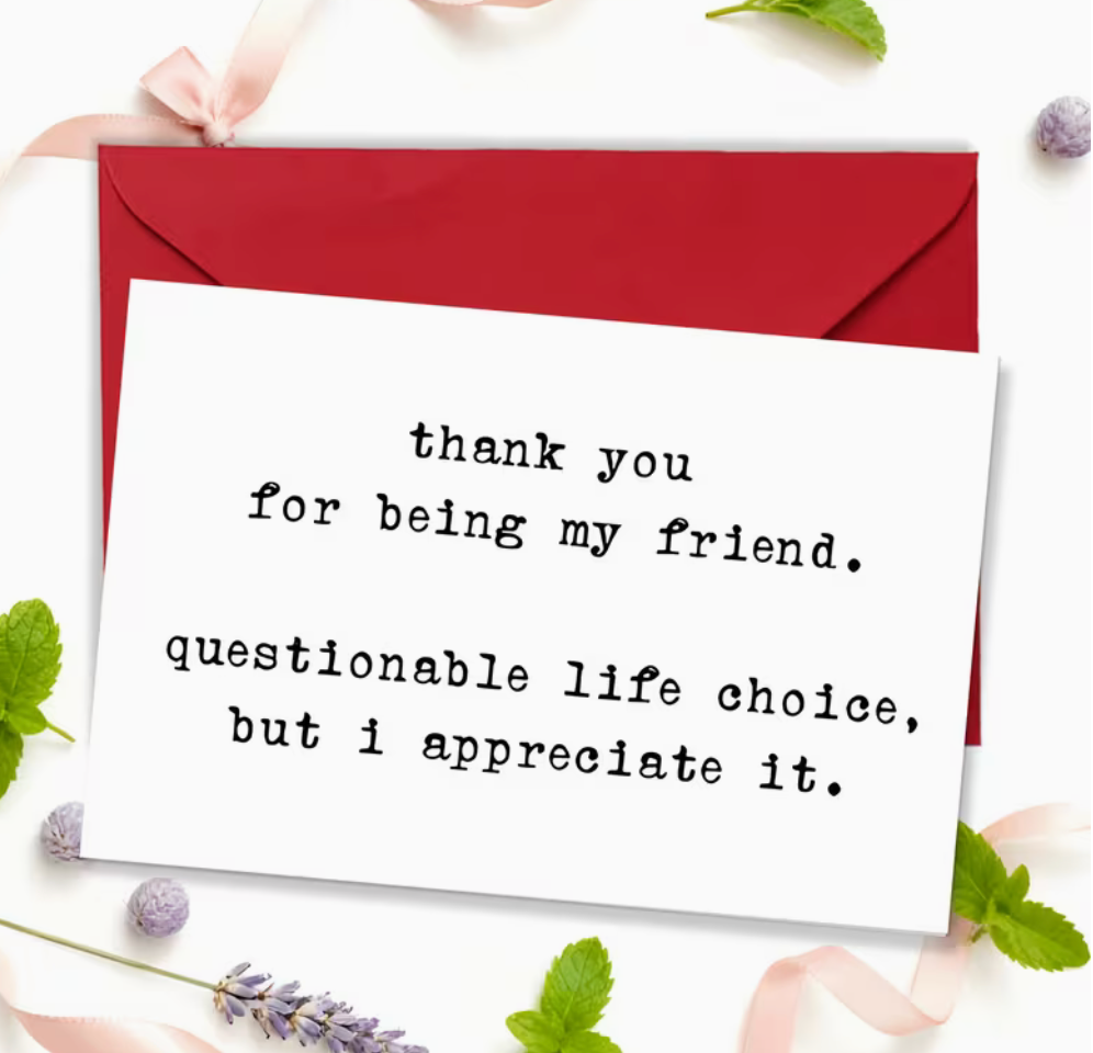 Greeting Card, Thank You Friend