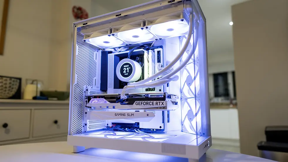 White budget gaming pc