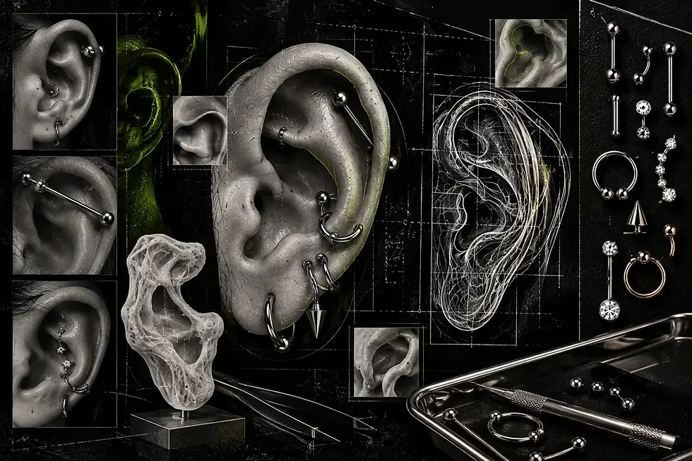 kulak piercingi anatomisi