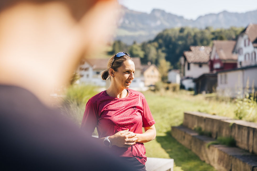 Angelika beim Trailtreff