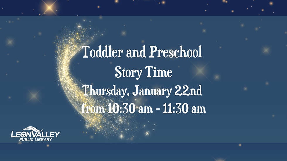 Toddler and Preschool Storytime