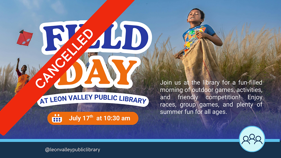 Cancelled--Field Day