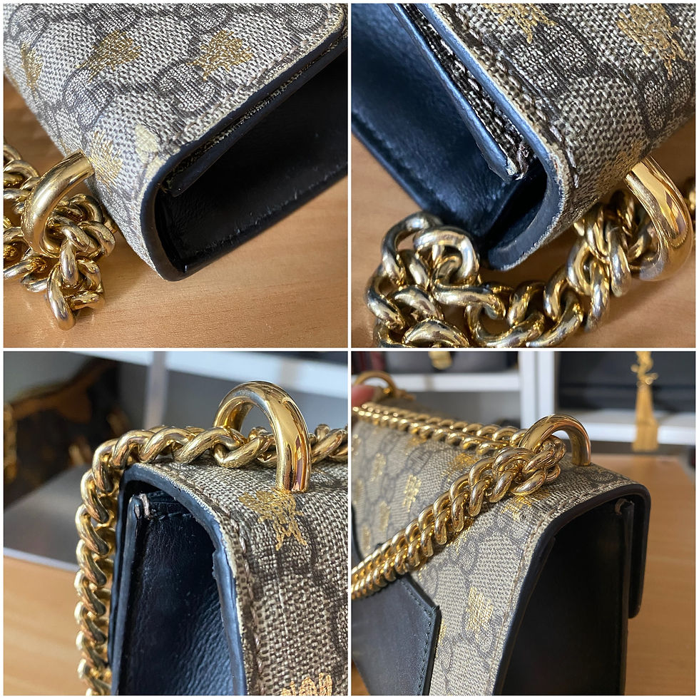 Thumbnail: Gucci  GG Supreme Monogram Bees Small Padlock