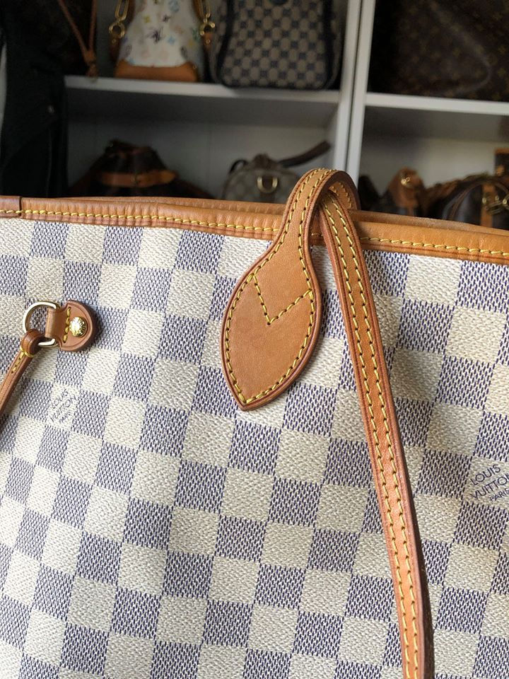 Thumbnail: Louis Vuitton Neverfull MM in Damier Azur