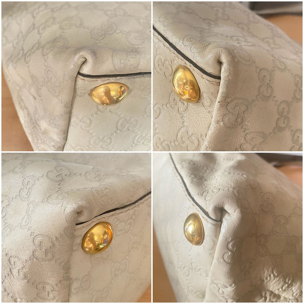 Thumbnail: Gucci GG Monogram Guccissima Babouska Beige Tote