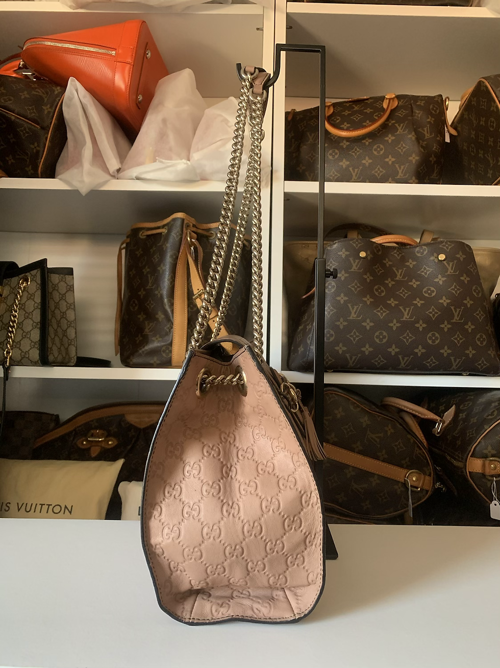 Thumbnail: Gucci Guccissima Leather Emily Large Shoulder Bag 