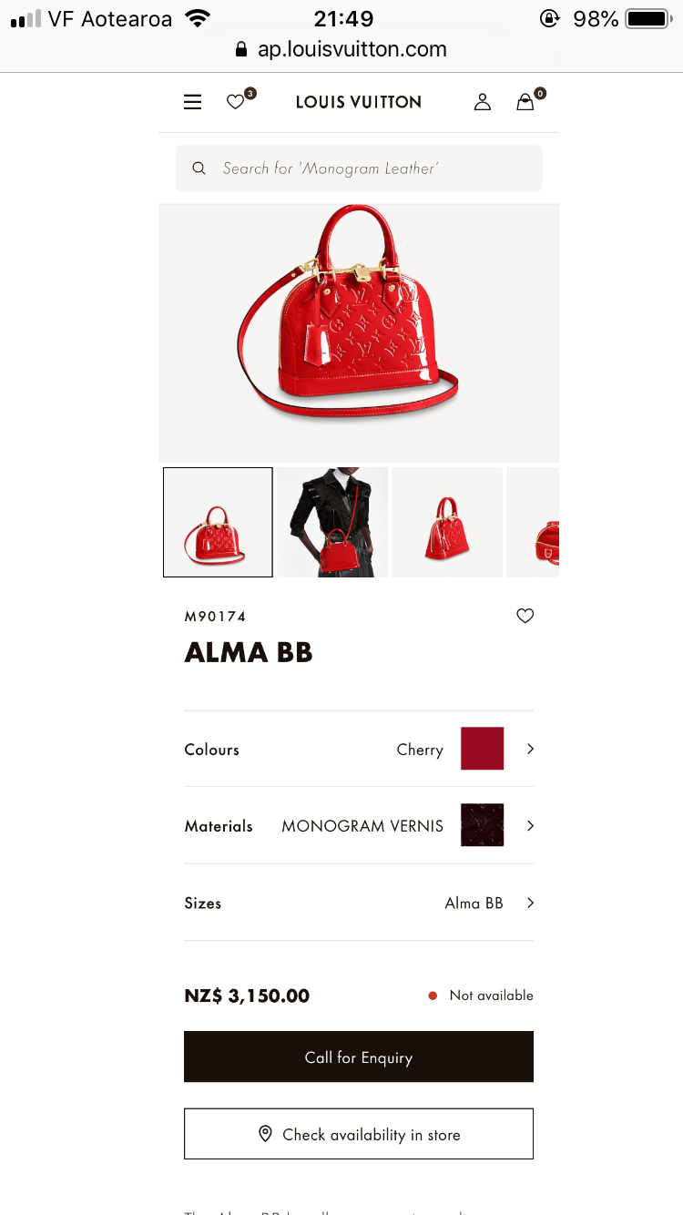 Thumbnail: Louis Vuitton Alma BB