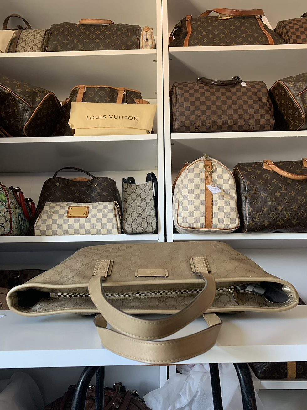 Thumbnail: Gucci GG Imprime Coated Canvas Tote Bag