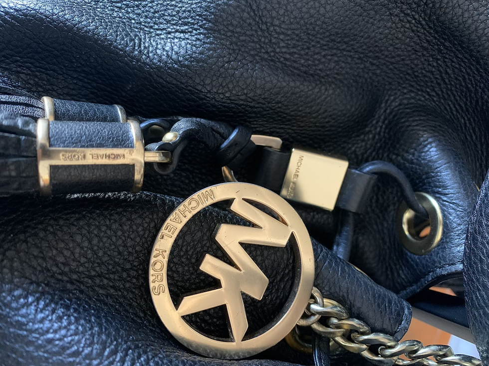 Thumbnail: Michael Kors Camden Large Leather Drawstring Tote