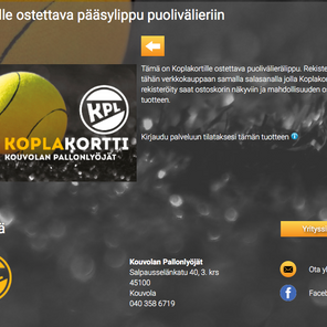 Pääsyliput puolivälieriin ladattavissa ennakkoon Koplakorteille