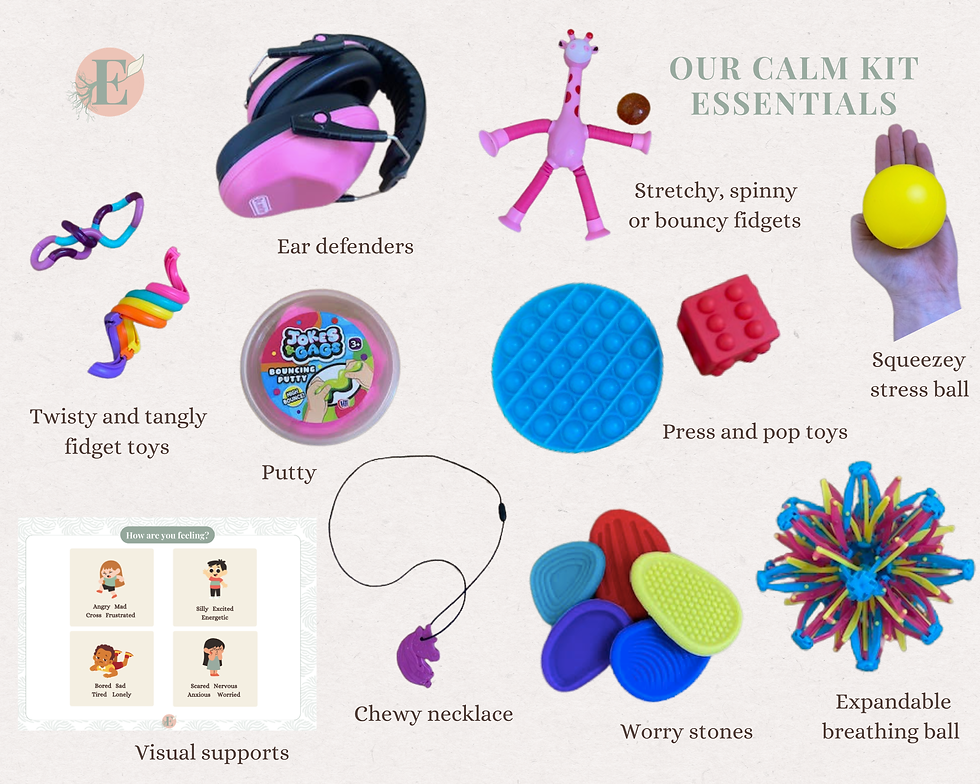 Our calm kit resources/essentials