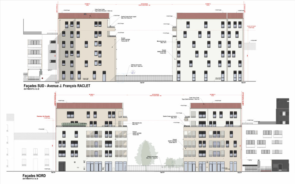 WARMUP - LYON 7 (Rue RACLET) Façades A-01
