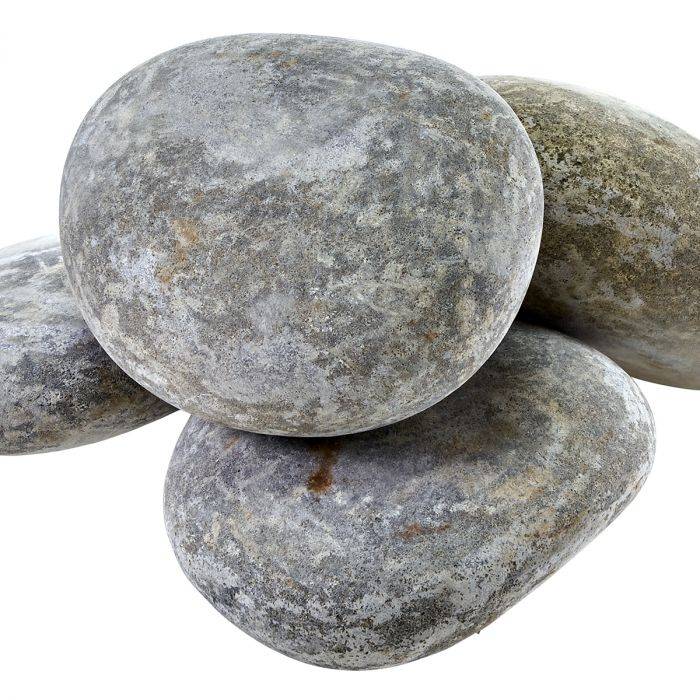Smooth river stone comes in many colors and sizes. 