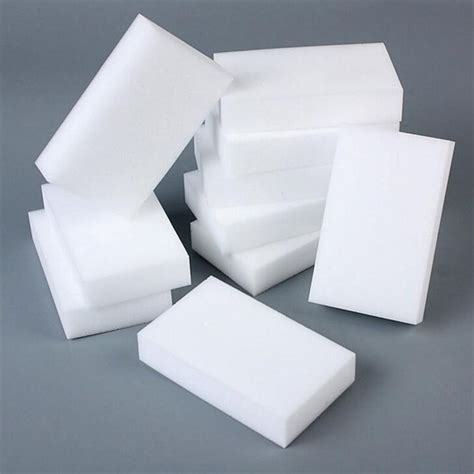 a small pile of melamine sponges