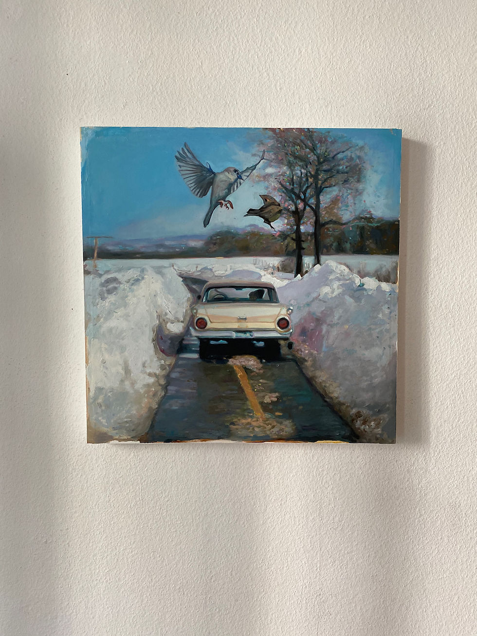Miniature : VENDU - FRÉDÉRIC DEPRUN - Dégel - 62 x 62 cm