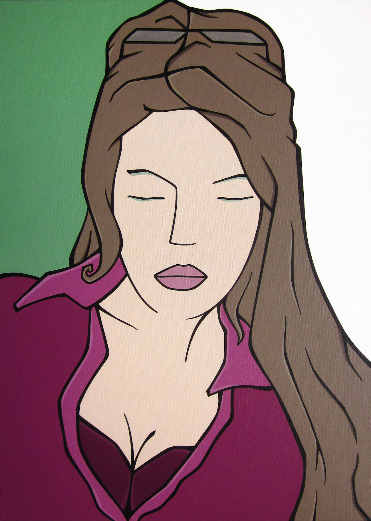 MG - So tell the boys that I'am back in town - 70 x 50 cm