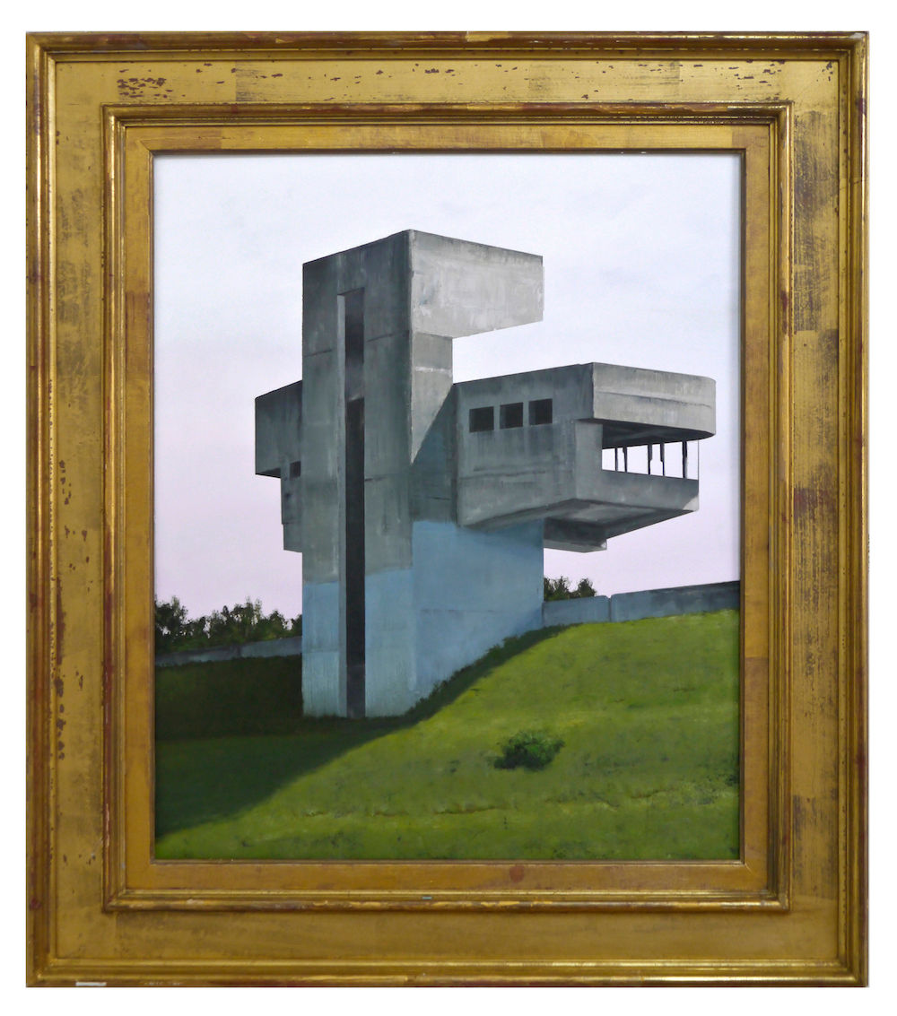 PATRICK CORNILLET - Concrete pietà - 86 x 75 cm - Huile sur bois