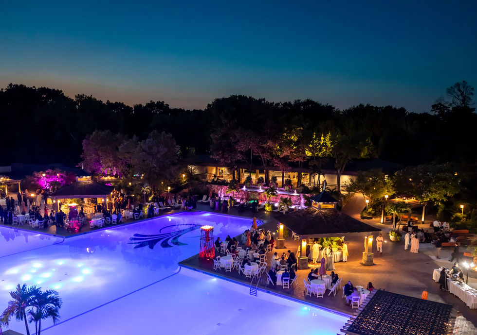 Pool Side Night Time