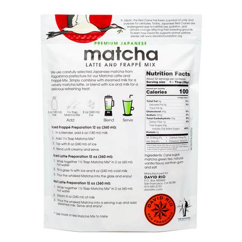 Matcha Latte and Frappe Mix | David Rio