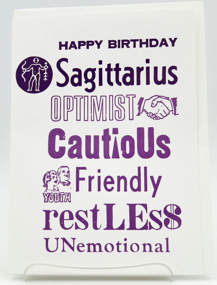 HAPPYBDAY SAGITTARIUS CARD