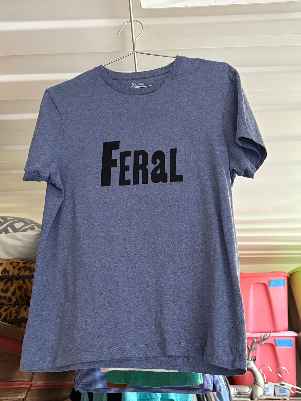 feral blue t-shirt