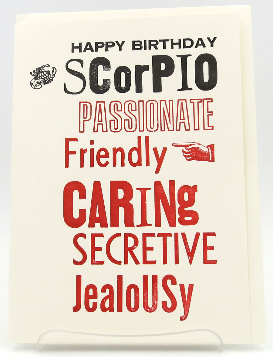 HAPPY BDY SCORPIO CARD