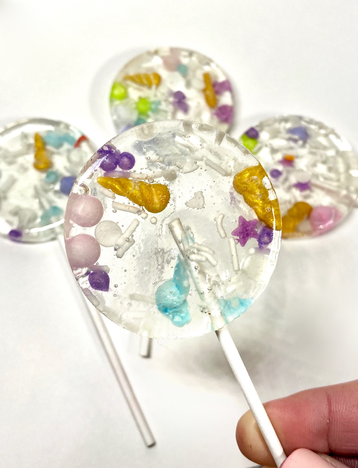 Unicorn Sugar Lollipops - Sprinkle Me Silly photo