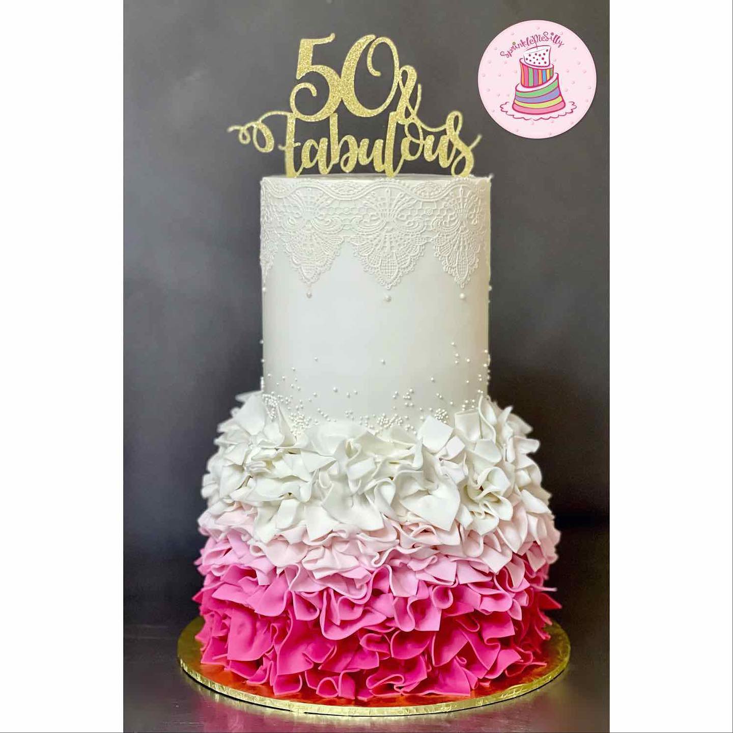 Classic Ruffle Cake - Sprinkle Me Silly photo