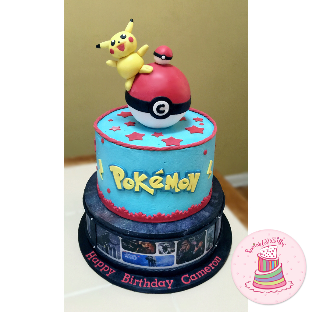 Pokemon and Star Wars Cake - Sprinkle Me Silly photo