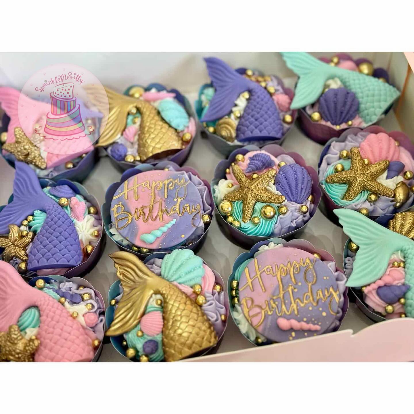 Mermaid Cupcakes - Sprinkle Me Silly photo
