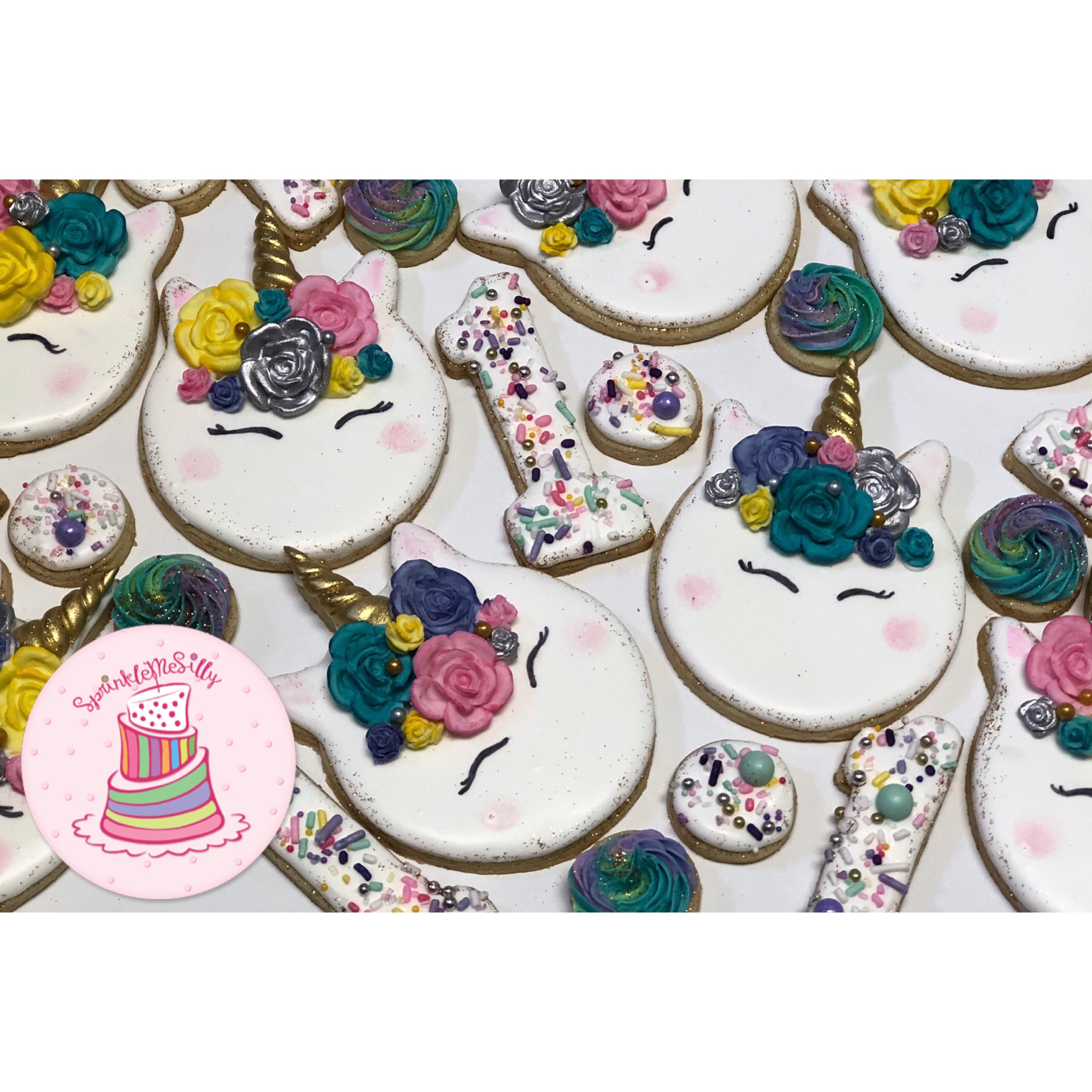 Unicorn Sugar Cookies - Sprinkle Me Silly photo
